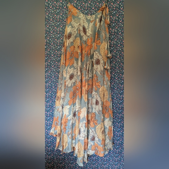 NWT Chiffon flower skirt set (lehenga and crop top) - Picture 8 of 12